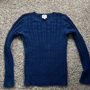 St. John's Bay Navy Cable Knit Sweater